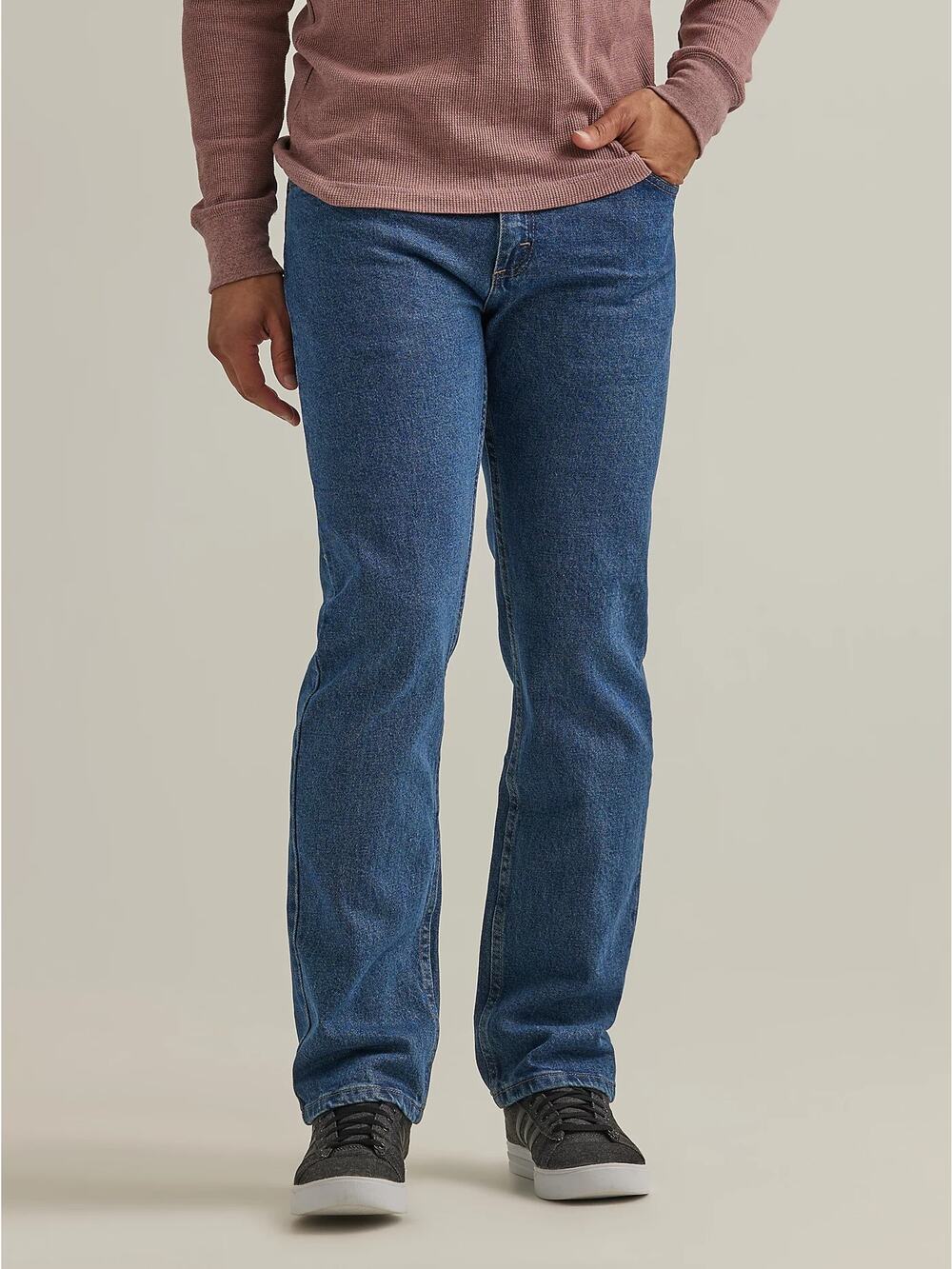 Wrangler Authentics Mens Regular Fit Flex Jean Dark Wash Denim Size 31x30 - Picture 1 of 7